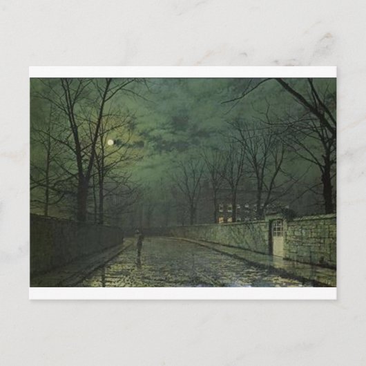 Moonlight After Rain by John Atkinson Grimshaw ポストカード (正面)