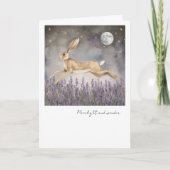 Moonlight and Wonder Rabbit greeting card カード (正面)