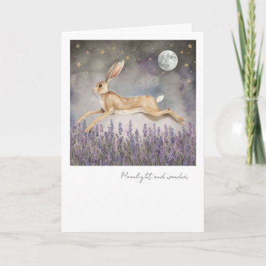 Moonlight and Wonder Rabbit greeting card カード (正面)