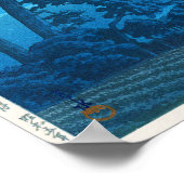 Moonlight at Magome, Hasui Kawase, Woodcut ポスター (角)