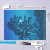 Moonlight at Magome, Hasui Kawase, Woodcut 薄葉紙 (クラフト)