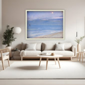 Moonlight at Skagenビーチby P.S. Kroyer, Art ポスター