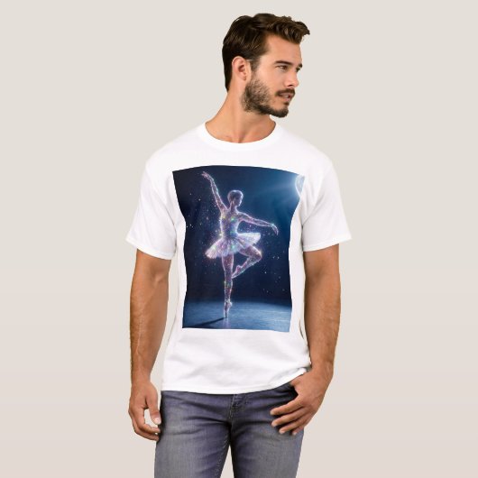 Moonlight Ballerina – Dance of Starlit Grace Tシャツ (正面フル)
