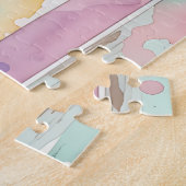 Moonlight Cats Puzzle – Five Black Cats Watercolor ジグソーパズル (側面)