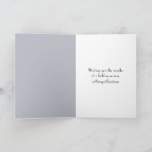 Moonlight Christmas Footprints In a Snowy Forest カード (内部)