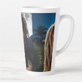 Moonlight Couple Love Mug – Romantic Digital Art カフェラテマグ (右)