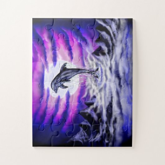 Moonlight Dolphin ジグソーパズル (縦)