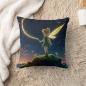 Moonlight Fairy Throw Pillow クッション (ブランケット)