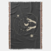 moonlight fantasy aesthetic design スローブランケット (正面縦)