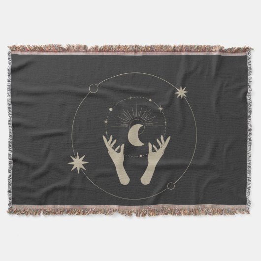 moonlight fantasy aesthetic design スローブランケット (正面)