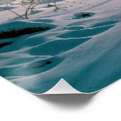 Moonlight Footprints In a Snowy Forest ポスター (コーナー)
