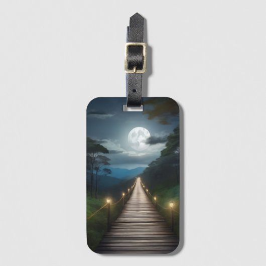 Moonlight Forest Path  ラゲッジタグ (正面縦)
