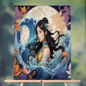 Moonlight Goddess – Ethereal Ocean Fantasy Art Pri アクリルサイン (ニュートラル)