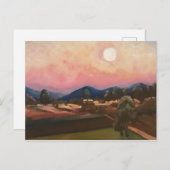 Moonlight in the countryside card ポストカード (正面/裏面)