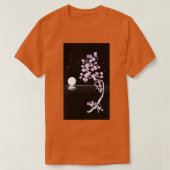 Moonlight Japanese Sakura Cherry Blossom T-Shirt Tシャツ (デザイン正面)