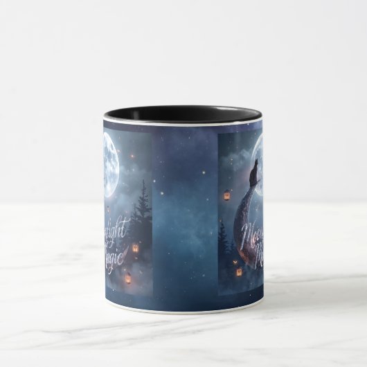 Moonlight Magic – Enchanted Halloween Mug Design マグカップ (中央)