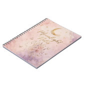 moonlight notes aesthetic celestial magic journal ノートブック (左側)