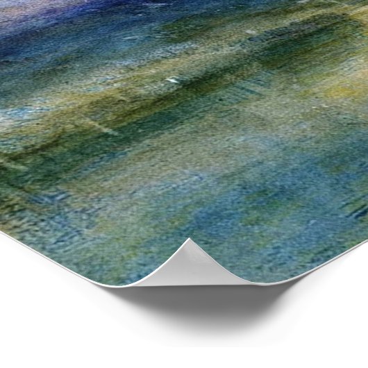 Moonlight On Lake Lucerne By William Turner ポスター (角)