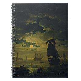Moonlight Over Palermo High-Fidelity Fine Art  ノートブック