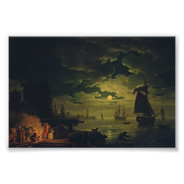 Moonlight Over Palermo High-Fidelity Fine Art  フォトプリント