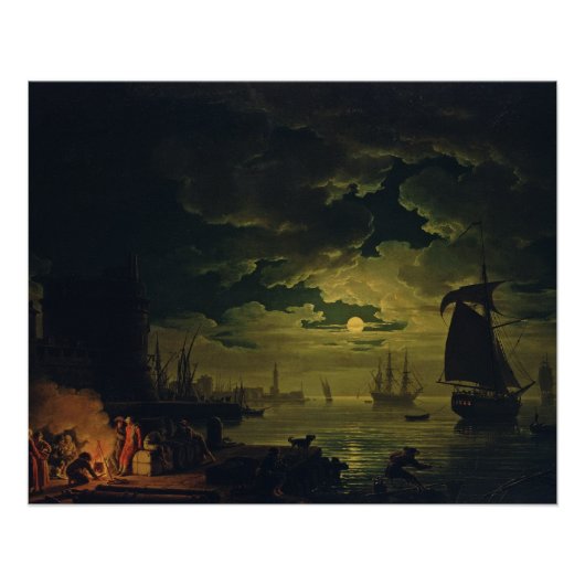 Moonlight Over Palermo High-Fidelity Fine Art  ポスター (正面)