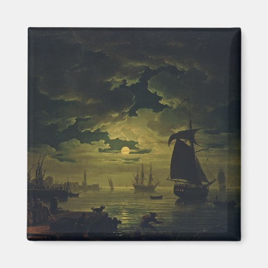 Moonlight Over Palermo High-Fidelity Fine Art  マグネット (正面)