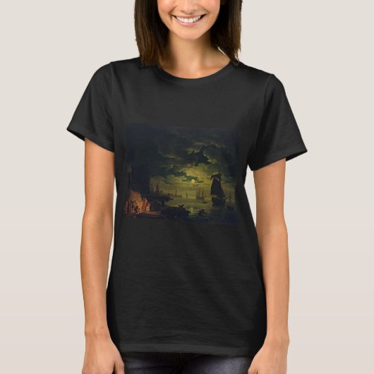 Moonlight Over Palermo High-Fidelity Fine Art  Tシャツ (正面)