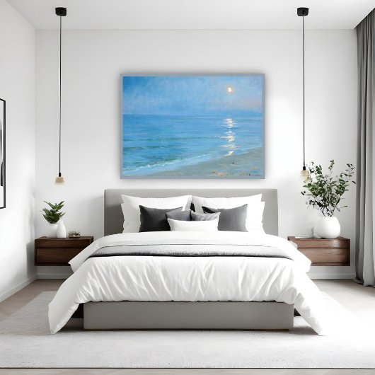 Moonlight over Skagen Strand, PS Kroyer, Art ポスター