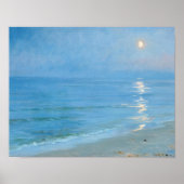 Moonlight over Skagen Strand, PS Kroyer, Art ポスター (正面)