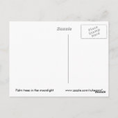 Moonlight PalmTreesはがき ポストカード (裏面)
