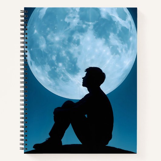 Moonlight Reflections Spiral Notebook ノートブック (正面)