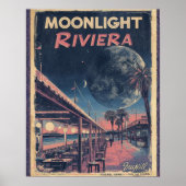 Moonlight Riviera  Lunar Fantasy Seaside Boardwalk ポスター (正面)