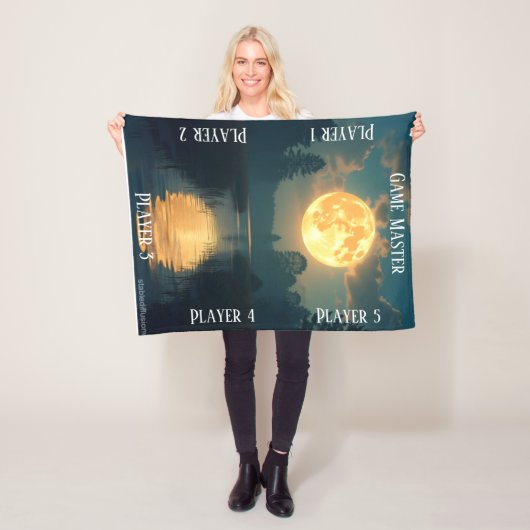 Moonlight Swamp TTRPG Tabletop Gaming board フリースブランケット (インサイチュ)