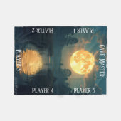 Moonlight Swamp TTRPG Tabletop Gaming board フリースブランケット (正面(横))