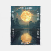 Moonlight Swamp TTRPG Tabletop Gaming board フリースブランケット (正面)