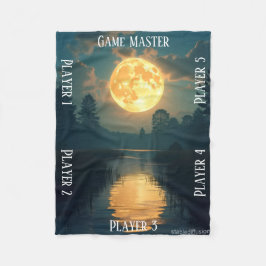 Moonlight Swamp TTRPG Tabletop Gaming board フリースブランケット