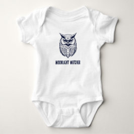 Moonlight Watcher – Owl Design Toddler Bodysuit ベビーボディスーツ
