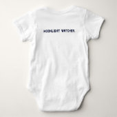 Moonlight Watcher – Owl Design Toddler Bodysuit ベビーボディスーツ (裏面)