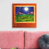Moonlight Window キャンバスプリント (インサイチュ (リビング))