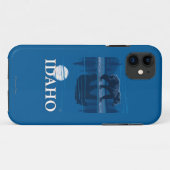 MoonlightIdahoVintage旅行ポスターのくま Case-Mate iPhoneケース (裏面(横))