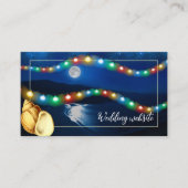 Moonlitエレガントビーチ結婚式Webサイト エンクロージャーカード (正面)