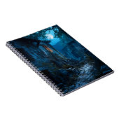 Moonlit Abandoned Village Path Notebook ノートブック (右側)