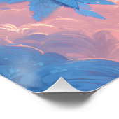 Moonlit Ballerina Sky Dance Fantasy Art ポスター (コーナー)