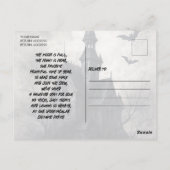 Moonlit Bats Halloween Party Invitation Postcard ポストカード (裏面)