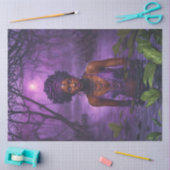 Moonlit Bayou Voodoo Witch – Gothic Decoupage 薄葉紙 (クラフト)