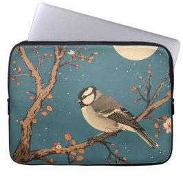 Moonlit Bird Blossom - Housse pour ordinateur ラップトップスリーブ