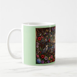 Moonlit Birds Garden  Art Coffee Mug, 11 oz コーヒーマグカップ
