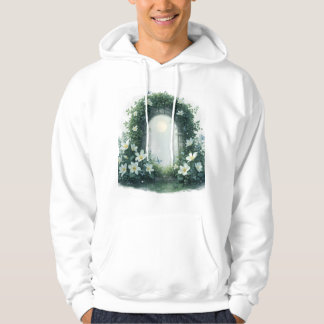 Moonlit Bloom – Enchanted Night Garden Illustratio パーカ