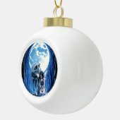 Moonlit Bond – The Wolf and the Gothic Fairy.   セラミックボールオーナメント (右)