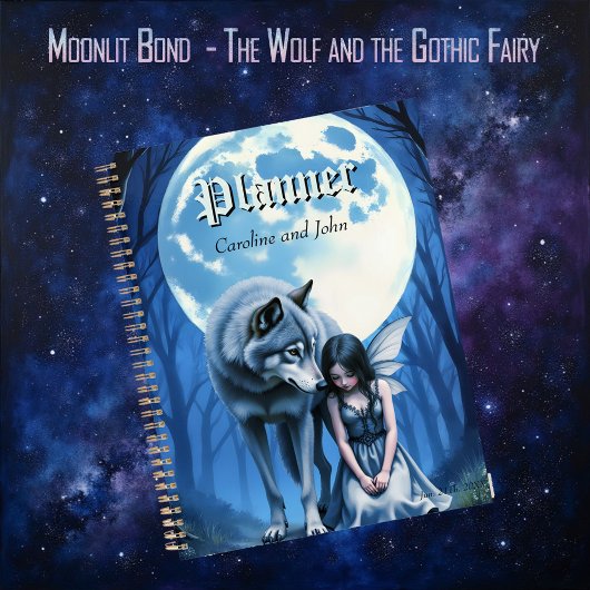 Moonlit Bond – The Wolf and the Gothic Fairy. プランナー手帳